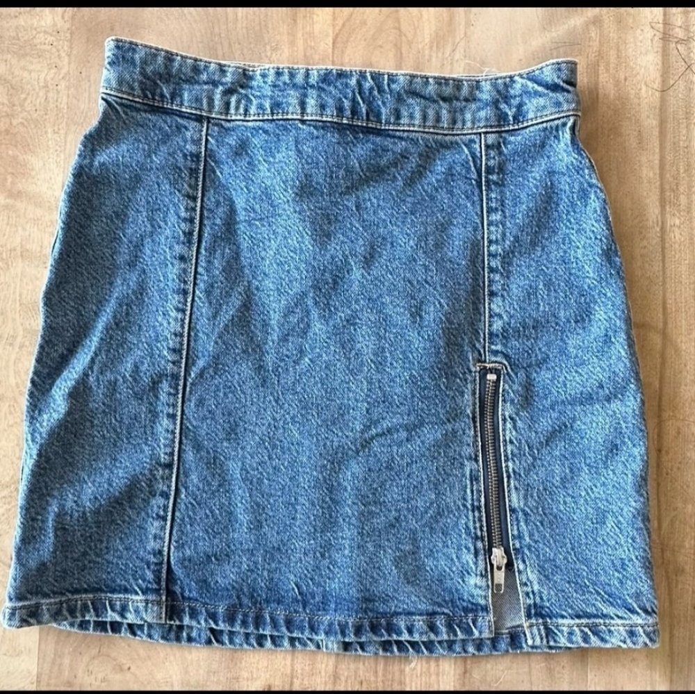 We The Free Denim Skirt with Zipper
